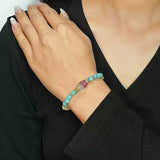 Bracelet apaisant Jade Perle Fluorite pour méditation - Biloria