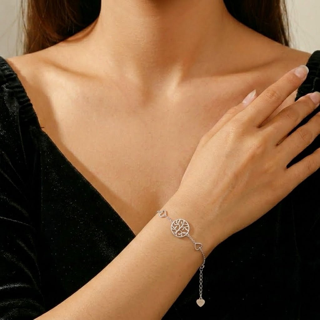 Bracelet Arbre de Vie Argent 925 – Cadeau Amour et Vitalité - Biloria