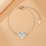 Bracelet Arbre de Vie Cœur Végétal Argent 925 - Biloria