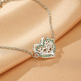 Bracelet Arbre de Vie Cœur Végétal Argent 925 - Biloria