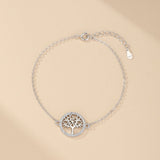 Bracelet Arbre de Vie en Argent 925, Zircon – Force et Vitalité - Biloria