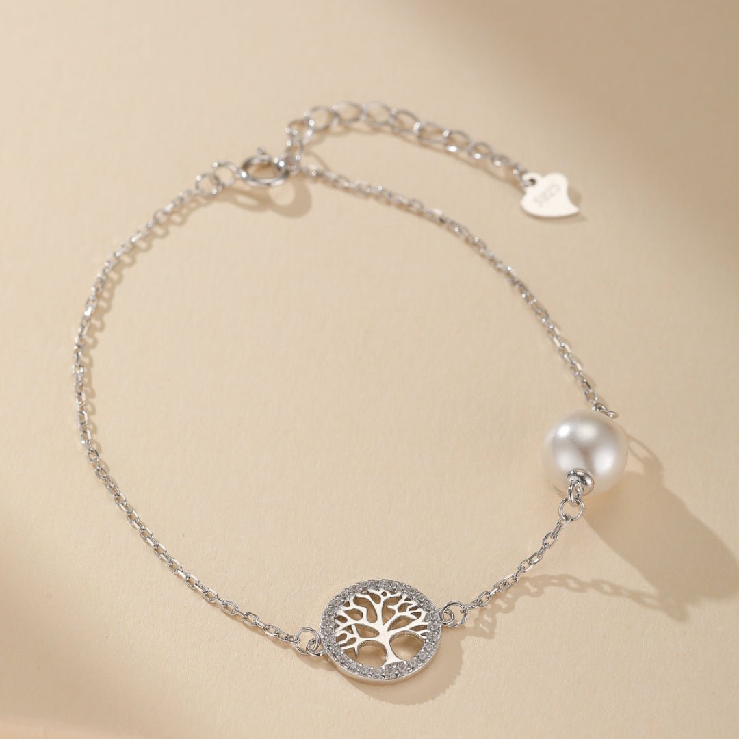 Bracelet Arbre de Vie Perle Argent 925 Vitalité - Biloria