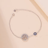 Bracelet Argent 925 Arbre de Vie Mauvais Œil Protection Cadeau - Biloria
