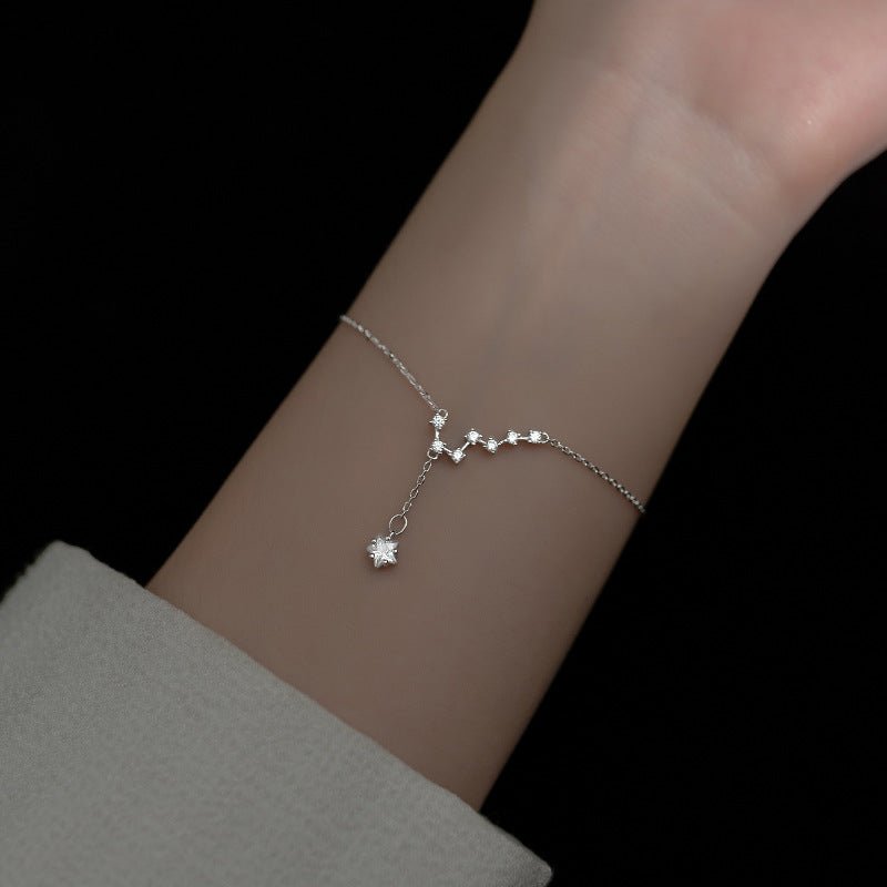 Bracelet Argent Lune et Étoile Septentrion 925 - Biloria