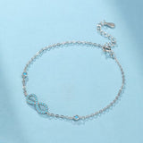 Bracelet Argent Turquoise Infini – Symbole de Sérénité - Biloria