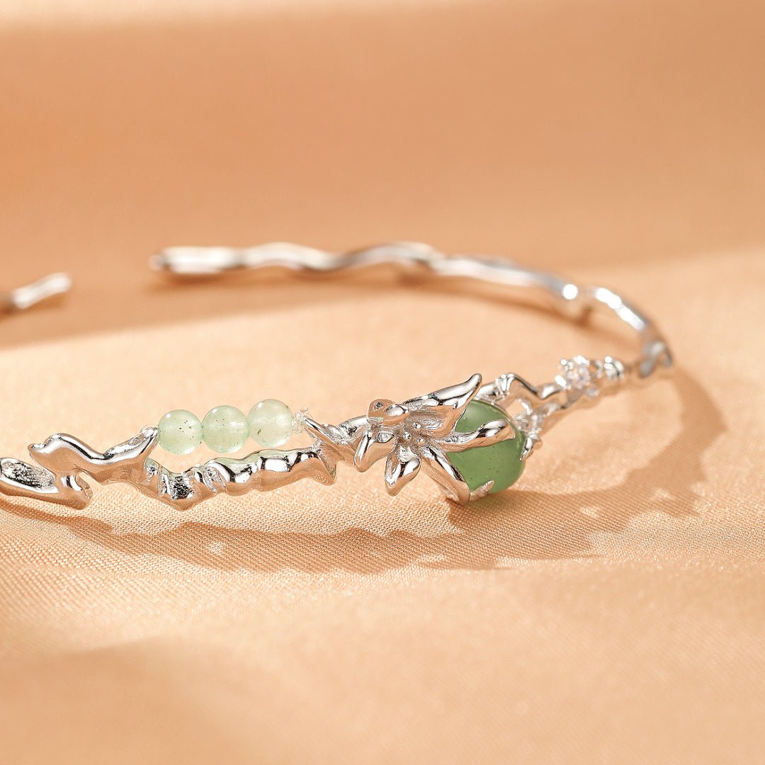 Bracelet Aventurine Argent 925 – Bijou Nature Artisanal - Biloria