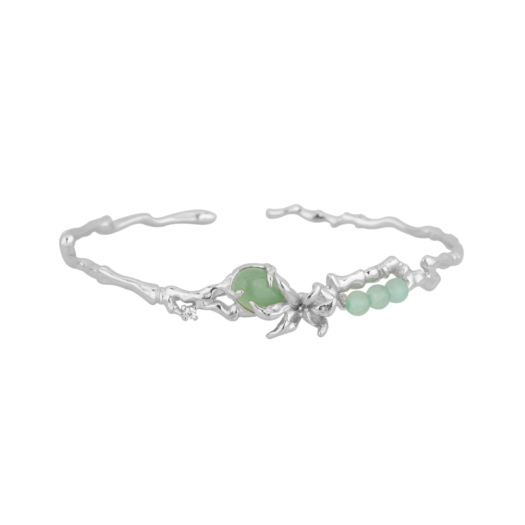 Bracelet Aventurine Argent 925 – Bijou Nature Artisanal - Biloria