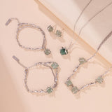 Bracelet Aventurine Fleur Argent 925 Apaisant - Biloria