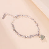 Bracelet Aventurine Fleur de Sérénité Argent 925 | Bijou Féminin - Biloria