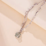 Bracelet Aventurine Fleur de Sérénité Argent 925 | Bijou Féminin - Biloria