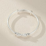 Bracelet Bébé Argent Nœud Papillon Ajustable – Cadeau Naissance - Biloria