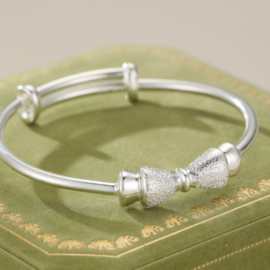 Bracelet Bébé Argent Nœud Papillon Ajustable – Cadeau Naissance - Biloria