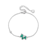 Bracelet Cheval Malachite Argent 925 – Énergie et Liberté - Biloria