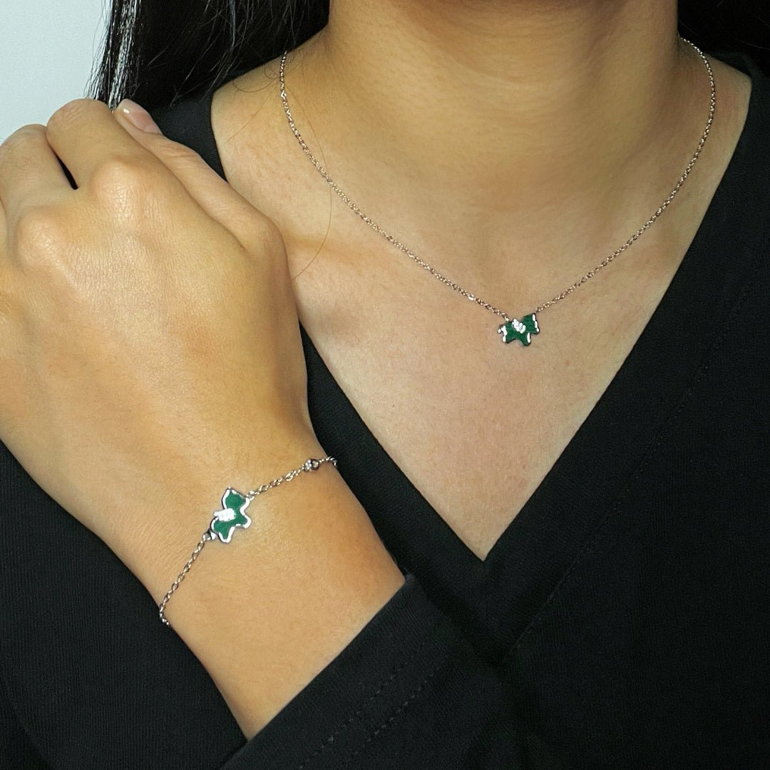 Bracelet Cheval Malachite Argent 925 – Énergie et Liberté - Biloria