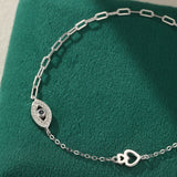 Bracelet Cheville Mauvais Œil Argent 925 – Protection et Brillance - Biloria