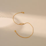 Bracelet Cheville Mauvais Œil Plaqué Or – Protection Égyptienne - Biloria