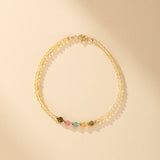 Bracelet Citrine et Tourmaline Abondance Arc-en-Ciel - Biloria