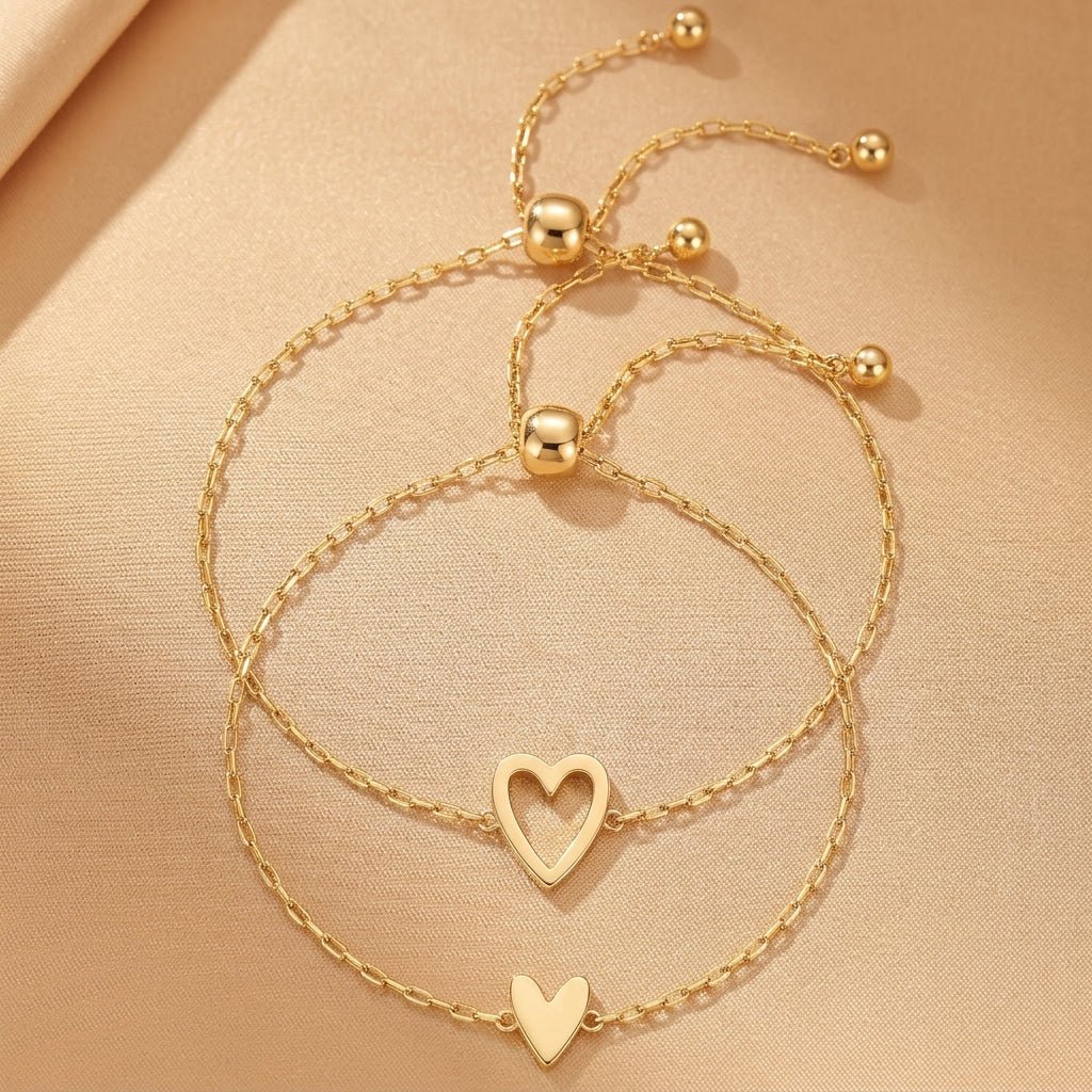 Bracelet Cœur Duo : Amour et Complicité Mère-Enfant - Biloria