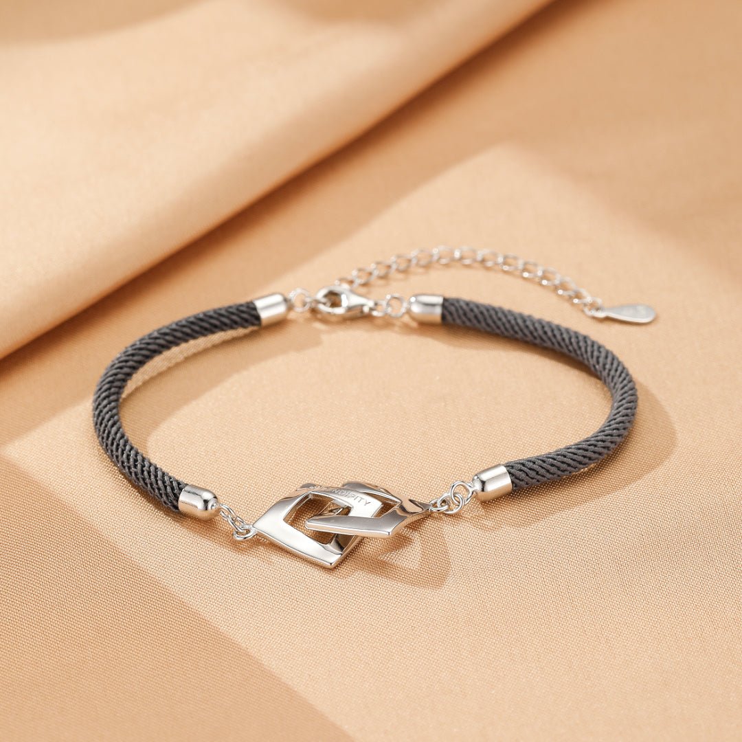 Bracelet Couple Argent 925 avec Gravure Personnalisée - Biloria