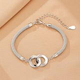 Bracelet Couple Argent 925 avec Gravure Personnalisée - Biloria