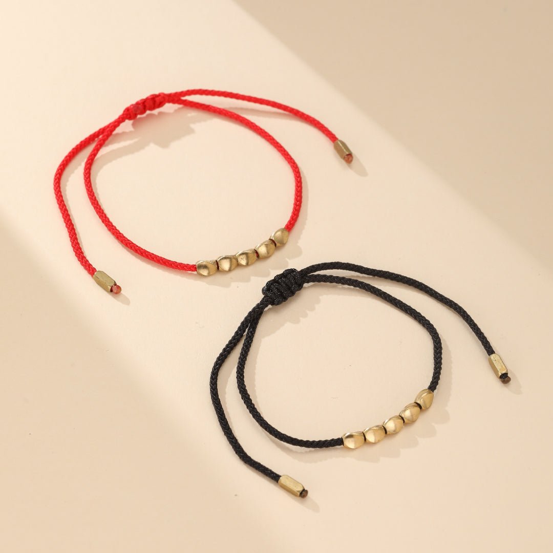 Bracelet Couple Flot Fil Rouge – Lien Invisible Feng Shui - Biloria