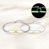 Bracelet Couple Lune et Soleil Argent 925 – Feng Shui - Biloria