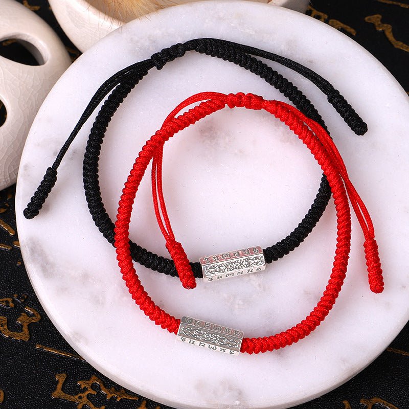 Bracelet Couple Mantra Fil Rouge – Protection & Harmonie - Biloria