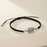 Bracelet Couple Pierre de Lune Labradorite Prospérité Argent - Biloria