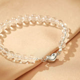 Bracelet Cristal de Roche Argent Pureté du Cœur - Biloria
