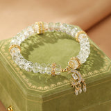 Bracelet Cristal de Roche avec Charm Lune et Étoiles - Biloria