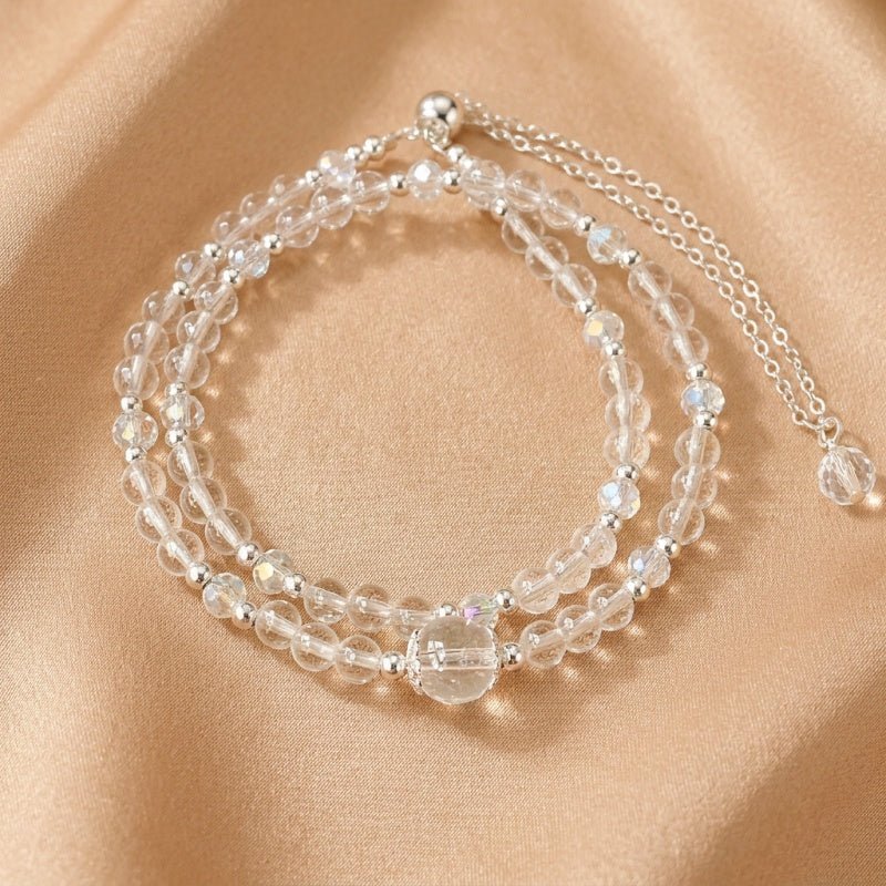 Bracelet Cristal de Roche : Énergie Pure et Lumière - Biloria