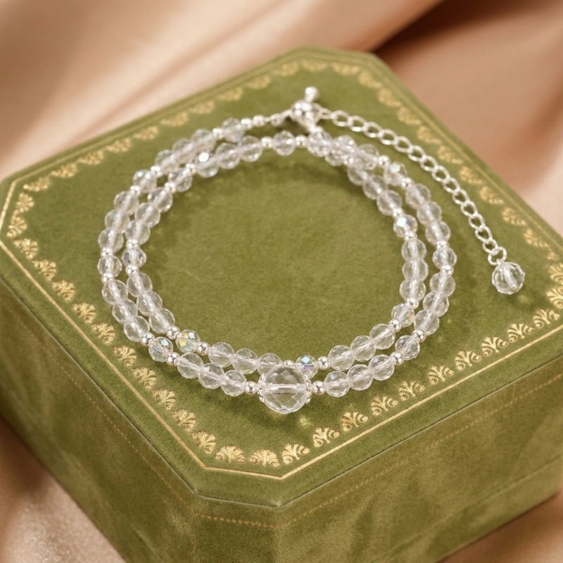 Bracelet Cristal de Roche : Énergie Pure et Lumière - Biloria