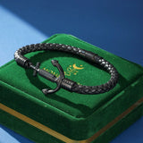 Bracelet Cuir Ancre Homme – Bijou Tendance Bureau - Biloria