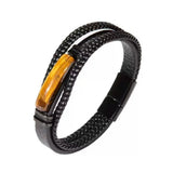 Bracelet Cuir Homme Pierre Naturelle Force Intérieure - Biloria