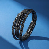 Bracelet Cuir Homme Pierre Naturelle Force Intérieure - Biloria