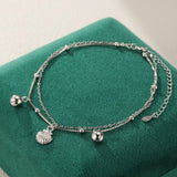 Bracelet de Cheville Coquillage Argent 925 – Bijou Marin - Biloria
