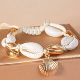 Bracelet de Cheville Coquillage avec Perle – Bijou Spirituel Océan - Biloria