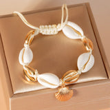 Bracelet de Cheville Coquillage avec Perle – Bijou Spirituel Océan - Biloria