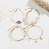 Bracelet de Cheville Coquillage – Caresse de l'Atlantide - Biloria