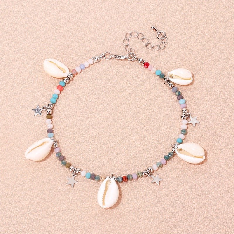 Bracelet de Cheville Coquillage – Rêve Marin : Protection et Intuition - Biloria