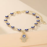 Bracelet de Cheville Mauvais Œil et Khamsa Protecteur - Biloria