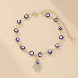 Bracelet de Cheville Mauvais Œil et Khamsa Protecteur - Biloria