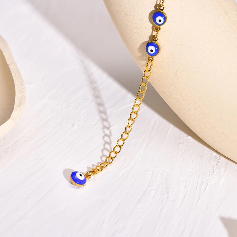 Bracelet de Cheville Mauvais Œil et Khamsa Protecteur - Biloria