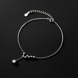 Bracelet de Cheville Septentrion en Argent 925 avec Zircons - Biloria