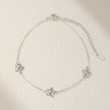 Bracelet de Cheville Tortue Marine Argent 925 – Chaîne Ajustable - Biloria
