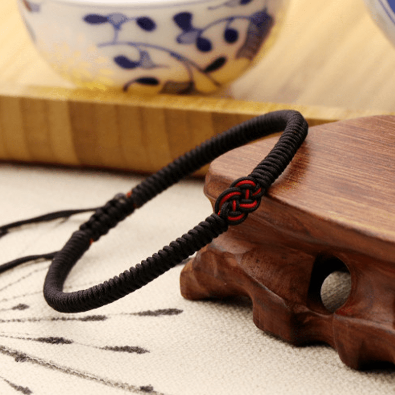 Bracelet Dragon Fil Rouge pour Bureau – Talisman Protection Chance - Biloria