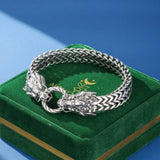 Bracelet Dragon Viking Acier Inoxydable 316L Force et Protection - Biloria