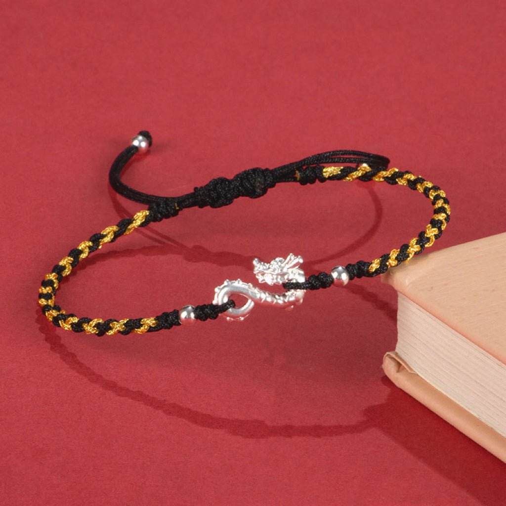 Bracelet Duo Dragon Argent 999 – Passion et Protection - Biloria