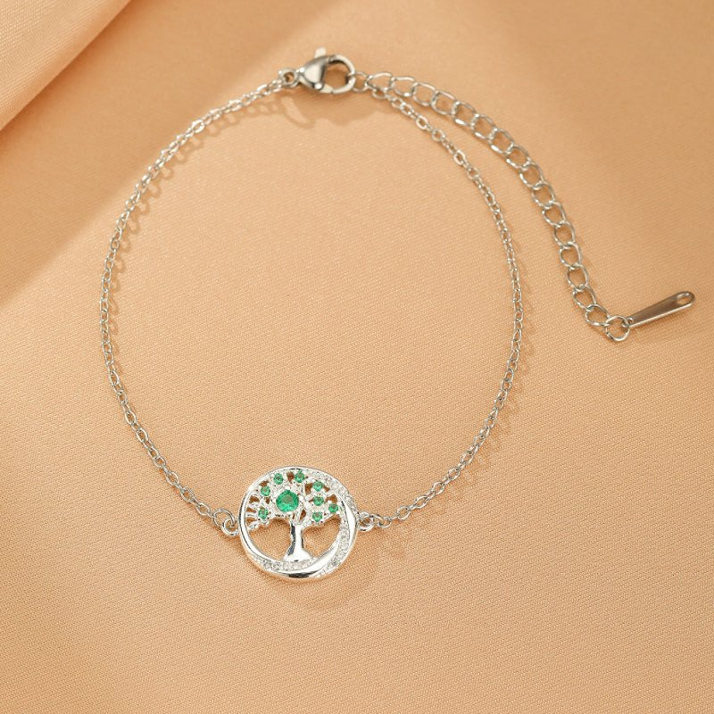 Bracelet Émeraude Arbre de Vie – Harmonie au Quotidien - Biloria