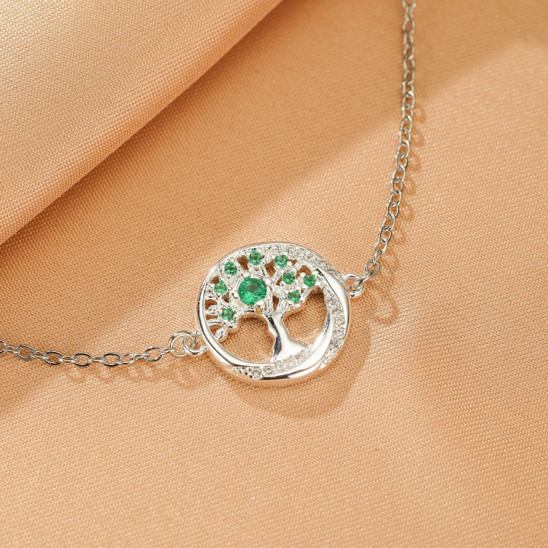 Bracelet Émeraude Arbre de Vie – Harmonie au Quotidien - Biloria
